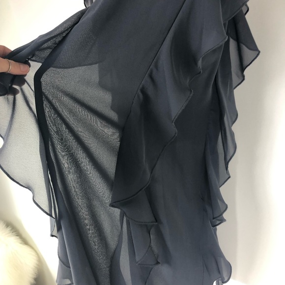 Gray ruffle As-Hro XXL lined dress pant. - Picture 4 of 10